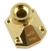 Yeah Racing AXCP-006 Brass Currie F9 Portal Cover 56g : Axial Capra view 1