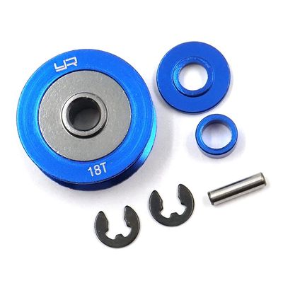 Yeah Racing TATA-006BU Aluminum 18T Pulley : Tamiya TA06 XV-01 PRO TC