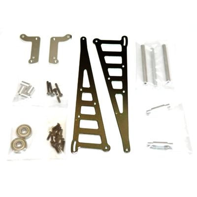 STRC STC71071GM Aluminum Wheelie Bar Kit Gun Metal : Associated DR10