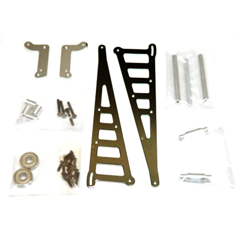 STRC STC71071GM Aluminum Wheelie Bar Kit Gun Metal : Associated DR10