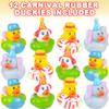 ArtCreativity Carnival Rubber Duckies for Kids, Pack of 12 Cute Duck Bathtub Pool Toys, Fun Carnival Supplies, Birthday Party Favors for Boys and Girls view 2