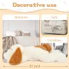 MorisMos Giant Dog Stuffed Animals, 51inch Large Stuffed Dog Plush Soft Big Puppy Pillow Gifts Kids, Girls, Boys, White view 4