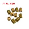 ZHENGGUIFANG ZGF-BR 701A 702A 70.8A 71A Pinion Modulus 0.3M Plastic Gear Model Reduction Copper Gear (Number of Teeth : 7T 1A Copper) view 4