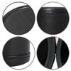 Cyber-Deals Black PU Leather Black Felt Lined Dice Cup with White Poker & Pip Dice in Storage Pouch Set (4 Sets) view 4