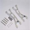 Aluminum Front or Rear Upper Arms for 1/5 6S & 8S RC Car 7729-1pr Set Silver view 1