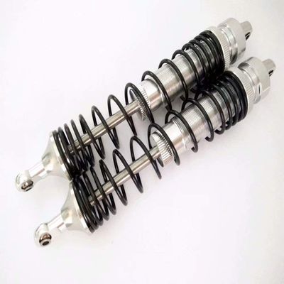 All-Aluminum Rear GTR Shock Absorber Spring Damper 138mm with Aluminum Ends - 2pcs Set Silver for UDR Unlimited Desert Racer 8460