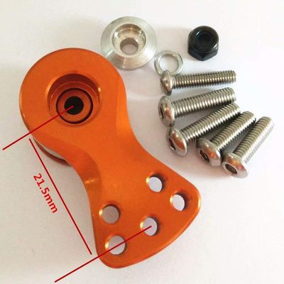 Aluminium SERVO Saver 21.5MM for 25T Spline Output Shaft Ajustable HI-Torque - 1PC Orange Alloy for 25T SERVO