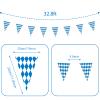 PURPLE STAR 1N 262 Feet Oktoberfest Bavarian Flag-8 Packs Oktoberfest Bavarian Pennant Banner for Oktoberfests Party Supplies view 2