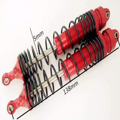 All-Aluminum Rear GTR Shock Absorber Spring Damper 138mm with Aluminum Ends - 2pcs Set Red for UDR Unlimited Desert Racer 8460