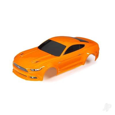 Traxxas 8312T Body, Ford Mustang, Orange (Painted, Decals Applied)