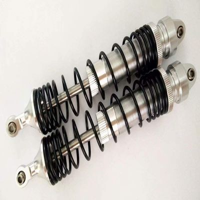 All-Aluminum Front GTR Shock Absorber Spring Damper 133mm with Aluminum Ends - 2pcs Set Silver for UDR Unlimited Desert Racer 8460