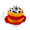 BESTOYARD Soccer Party Hats Plush Football Hat Wide Bucket Hat Football Fans 2022 Party Decor Soccer Match Cheering Soccer Ball Hat Photo Props Football Shape Hat Man Nightclub Apparel view 4