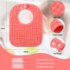 Tatuo 8 Pcs Baby Muslin Bibs & Burp Cloths 6 Absorbent Layer 100% Cotton Unisex Baby Bibs for Drooling and Teething(Simple Color) view 2