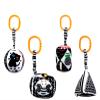 KAKIBLIN Baby Hanging Rattle Toys, 4 Pack Black and White Car Seat Baby Toys Soft Squeaky Stroller Toy for Babies Montessori Sensory Toy 0-12 Months for Newborn Infant, White and Black view 1