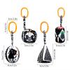 KAKIBLIN Baby Hanging Rattle Toys, 4 Pack Black and White Car Seat Baby Toys Soft Squeaky Stroller Toy for Babies Montessori Sensory Toy 0-12 Months for Newborn Infant, White and Black view 4