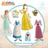 COLORBABY- Woomax-Disney jgo Dresses Wood magn 32 x 28 cm-Princesses, 48726, 45 pieces view 3
