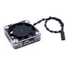 KingVal 40x40mm Aluminum Cooling Fan 16000RPM Rapid Cooling for 1/10 1/8 4068 4092 4074 RC Car Brushless Motor (Silver) view 1