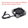 KingVal 40x40mm Aluminum Cooling Fan 16000RPM Rapid Cooling for 1/10 1/8 4068 4092 4074 RC Car Brushless Motor (Silver) view 2