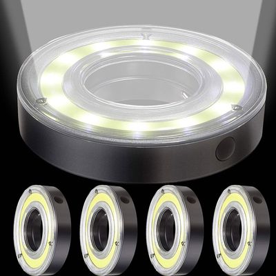 Retisee Glow Golf Hole Lights - Led Glowing Putting Green Flags & Poles (4 Pieces)