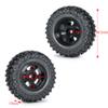 RCLIONS 4pcs RC Micro Beadlock Wheel Rims & Rubber Tires for All 1/24 Axial SCX24 AXI00001,AXI00002,AXI90081 Deadbolt RC Crawler Truck Car view 3