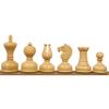 3.1" Library Series Staunton Chess Pieces Only Set - Weighted Ebonised Boxwood view 2