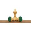 3.1" Library Series Staunton Chess Pieces Only Set - Weighted Ebonised Boxwood view 4