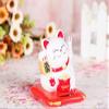 Kafuty-1 Welcoming Cat, Solar Powered Cat, Solar IC Receiver on The Base, for Home or Office Display(White, 12) view 2