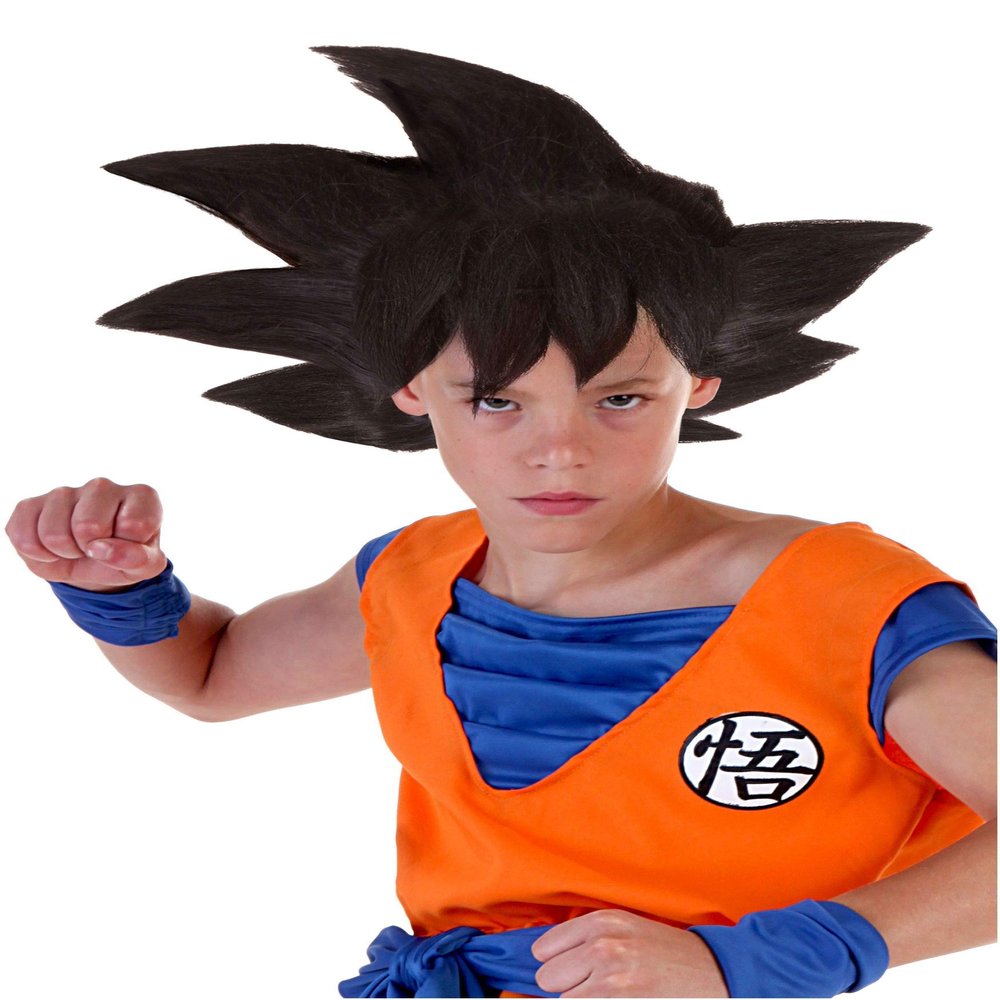 Child Dragon Ball Z Anime Show Goku Hair Wig Standard