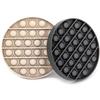 Pop It Fidget Toys 2-Pack, Sensory Toys for Adults & Kids, Stress & Anxiety Relief Toys, Stylish Scandinavian Design, Robust & Firm, Poppet Loud on Both Sides (Granite and Blizzard) view 2
