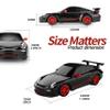BEZGAR Porsche Remote Control Car - Officially Licensed Porsche 911 GT3 RS Toy Car 1:24 Porsche RC Car Model Vehicle Gift for Boys,Girls,Teens and Adults (39900 Black) view 2