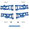 Globact 4-Pack Aluminum Alloy Front & Rear Suspension A-Arms and Tie Bar Upgrade Parts for Traxxas Slash 2WD F-150 1/10 RC Car Replacement of 2555 3631 2532 (Blue) view 1