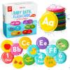merka Bath Toys Flash Cards - 36-Pc Multicolor 2.25-Inch Foam Alphabet & Number Cards - Waterproof Bath Time Toddler Learning Toys for Ages 1-3 view 1