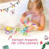merka Bath Toys Flash Cards - 36-Pc Multicolor 2.25-Inch Foam Alphabet & Number Cards - Waterproof Bath Time Toddler Learning Toys for Ages 1-3 view 3