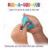 merka Bath Toys Flash Cards - 36-Pc Multicolor 2.25-Inch Foam Alphabet & Number Cards - Waterproof Bath Time Toddler Learning Toys for Ages 1-3 view 4