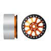 Que-T 4pcs 2.2" Beadlock Wheel Rims 35mm Wide Wheel Hubs for 1/10th Scale Axial Wraith AX90018 90048 RC Car Upgrade Parts (Yellow & Black) view 3
