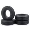 Que-T 4pcs 22mm Wheel Tires Tyres 1/14 RC Tires for Tamiya Trailer Tractor Car Upgrade Parts view 1