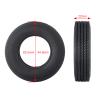 Que-T 4pcs 22mm Wheel Tires Tyres 1/14 RC Tires for Tamiya Trailer Tractor Car Upgrade Parts view 2