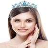 "Birthday Queen" Sash & Crystal Tiara Kit COCIDE Birthday Tiaras and Crowns for Women Sashes for Women Blue Decorations Set Rhinestone Headband Hair Accessories Glitter Sash for Party view 3