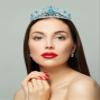 "Birthday Queen" Sash & Crystal Tiara Kit COCIDE Birthday Tiaras and Crowns for Women Sashes for Women Blue Decorations Set Rhinestone Headband Hair Accessories Glitter Sash for Party view 4