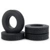 Que-T 22mm RC Wheel Tires 4pcs 1/14 RC Tires for 1/14 Tamiya Trailer Tractor Truck Upgrade Parts view 1