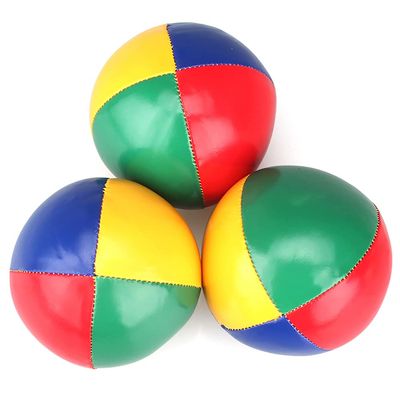 CONLEY JAS Juggling Balls beanbag [Pack of 3] for Kids Beginners to Advanced Jugglers, 4 Panel 2 Layer Construction DesignNo Bounce Design,Soft and Easy Juggling Kit, and Fabric Travel Bag!