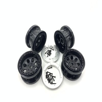 2.2" Beadlock Rims/Wheels X4 for 1/10 1/8 4WD Truck Tires Axial SMT10 SCX10 II RBX10 SCX6 TRX-4 MJX H8H RLAALOR MK07 YK4106 Raptor F150 KM Tank 300 TF2 LWB Hilux LC80 LC70 FJ40 Land CRUSIER RGT LC76