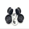 2.2" Beadlock Rims/Wheels X4 for 1/10 1/8 4WD Truck Tires Axial SMT10 SCX10 II RBX10 SCX6 TRX-4 MJX H8H RLAALOR MK07 YK4106 Raptor F150 KM Tank 300 TF2 LWB Hilux LC80 LC70 FJ40 Land CRUSIER RGT LC76 view 1