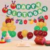 Hungry Caterpillar Party Decorations for Boys and Girls, Caterpillar Banner and Latex Balloons,Story Book Themed Party Supplies and Decorations view 4