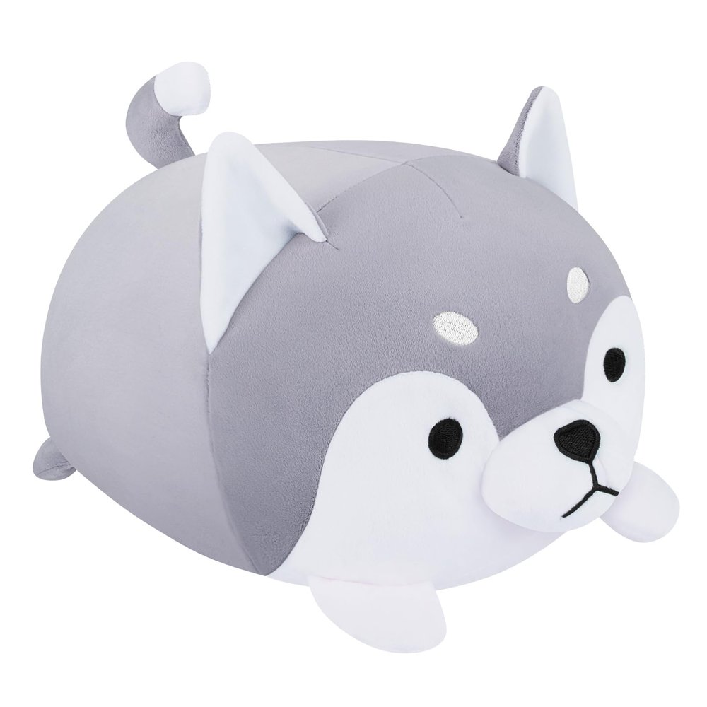 Achwishap Husky Plush,Husky Stuffed Animal-Kawaii Dog Plush Toys,13.7 Cute Plushies Dog Animal Plushie Stuffed Huskie,Animal Pillows for Kids Adults,Plushie Birthday Gifts for Dogs Lover