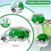 12 Pack Garbage Truck Foil Balloon Trash Truck Birthday Party Decoration Trash Waste Management Recycling Green Foil Balloon Baby Shower Party Favor Supplies view 2