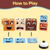 Face Blocks Wooden Face Changing Magic Cube Game Family Board Games Brain Teaser Puzzles Toys Gifts for Kids Boys Girls 3 4 5 6 7 8 9 10 view 2