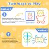 142pcs Wooden Pattern Blocks Montessori Smart Sticks Wooden Tangram Puzzle STEM Toy Activities Preschool Brain Teaser Montessori Toys Gift for 3 4 5 Years Old Kids Boys Girls view 3
