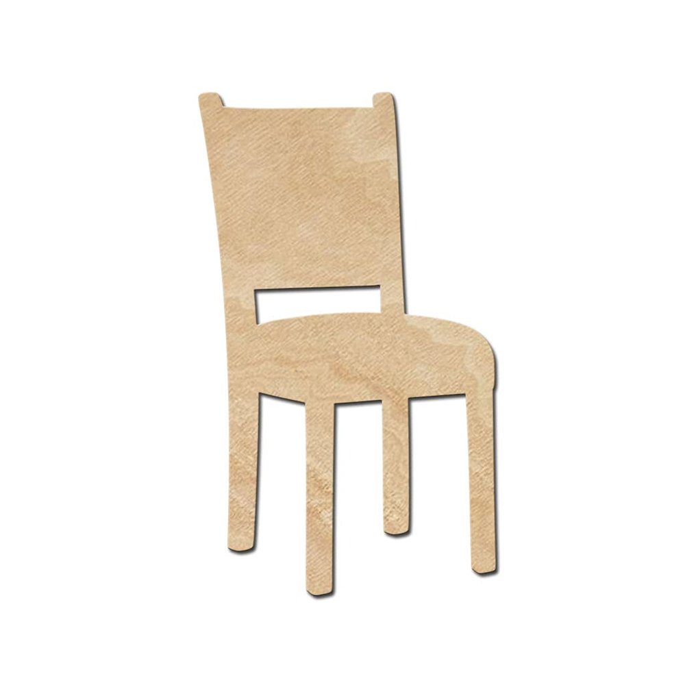 Chair Wood Cutouts for crafts, Laser Cut Wood Shapes 5mm thick Baltic Birch Wood, Multiple Sizes Available