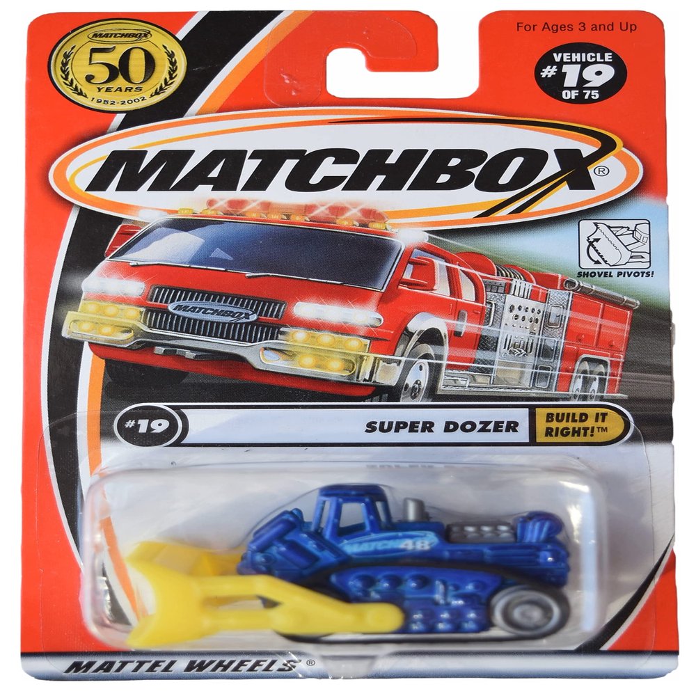 Matchbox Super Dozer, Build It Right #19 [Blue]